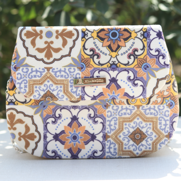 Women Stylish Handbags Abstract Pattern Printed Ladies Bag
