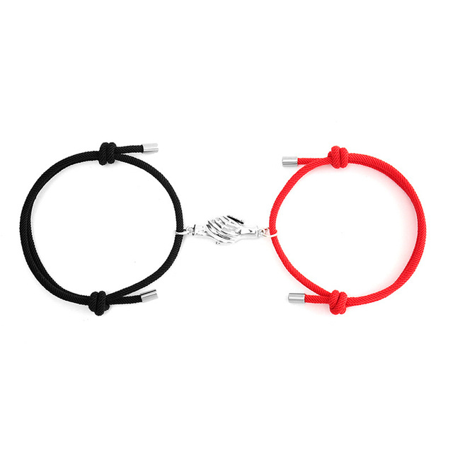  Beautiful Romantic Couple Adjustable Magnetic Paired Bracelets For Unisex