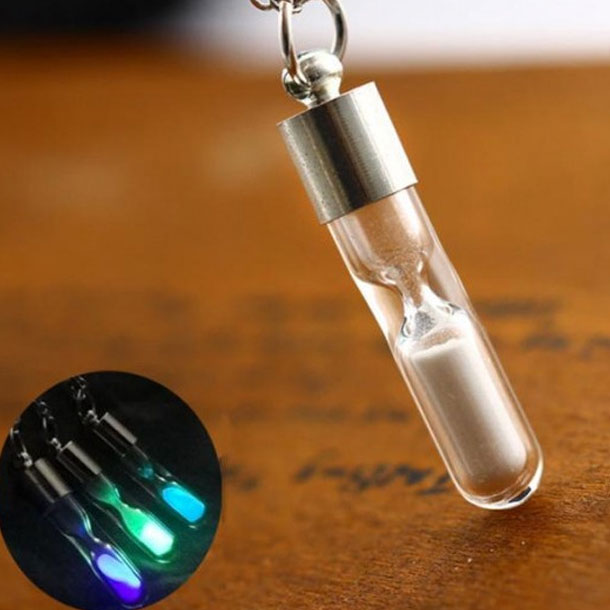 Luminous Hourglass Glow In-Dark Pendant Necklace For Women & Men