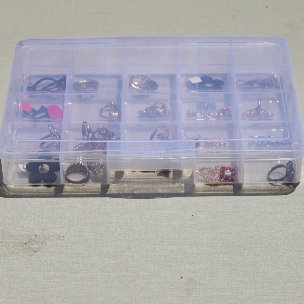 Durable Clear Organizer Jewelry Storage Box - A Treasure Trove