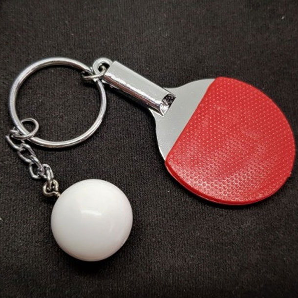 Beautiful Red Mini Table Tennis Bag and Car Keychain