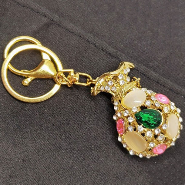 Beautiful Crystal Multicolor Cute Bag Keychain