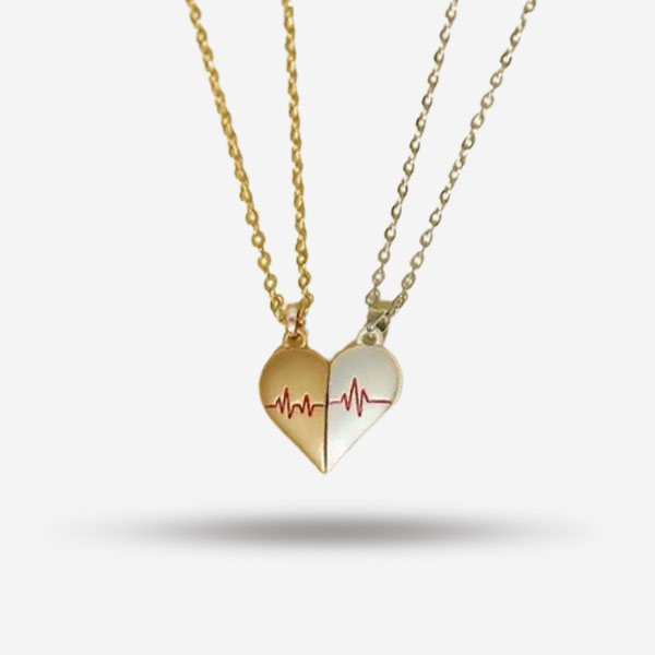 2pcs-beautiful-white-golden-love-heartbeat-magnetic-heart-pendants-for-lovers