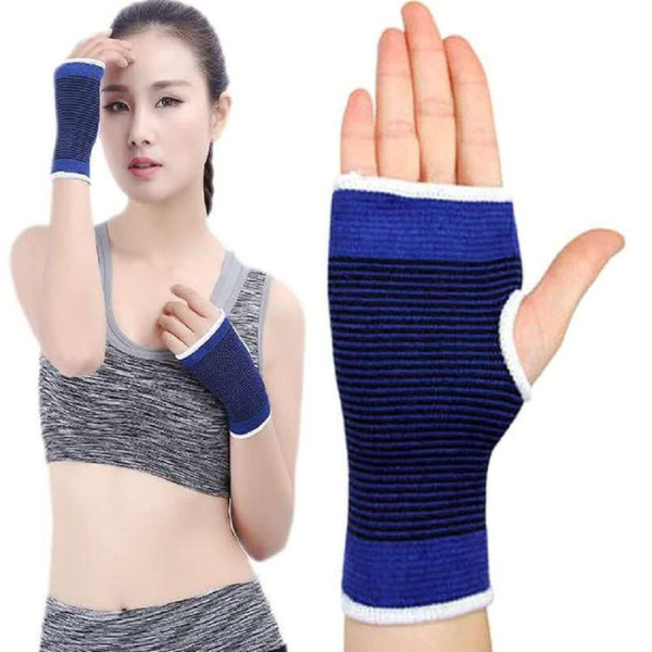 2Pcs Blue Palm Wrist Gloves