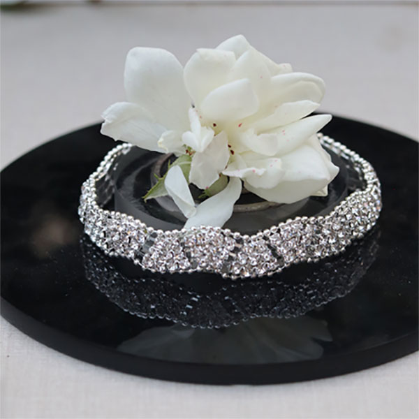 Adorable Sparkling Crystal Silver Bracelet For Any Occasion