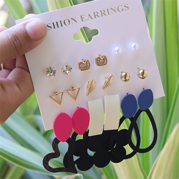 Everyday Style Casual Earrings Set For Girls & Women 