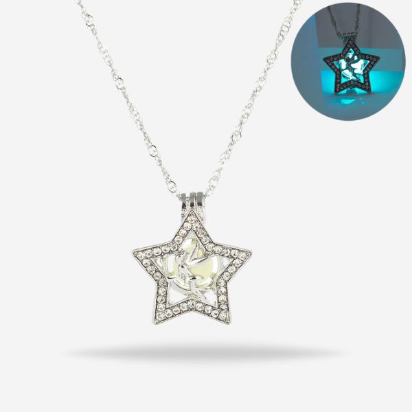 New Fashion Star Shape Glowing In Dark Exquisite Necklace For Men & Women