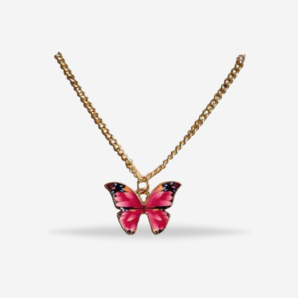 Charming Butterfly Pendant Necklace - Adorable Style for Girls & Women