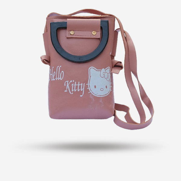 New Trendy Girls Crossbody Mini Bag In Peach Color